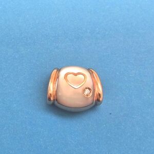 Vintage Gorgeous Na Hoku 14k Yellow Gold MOP Heart Slider Pendant Necklace Minty